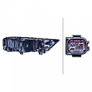 Фара HELLA 1EX 354 881-011 для AUDI левая synthetic.ua - Фото 1