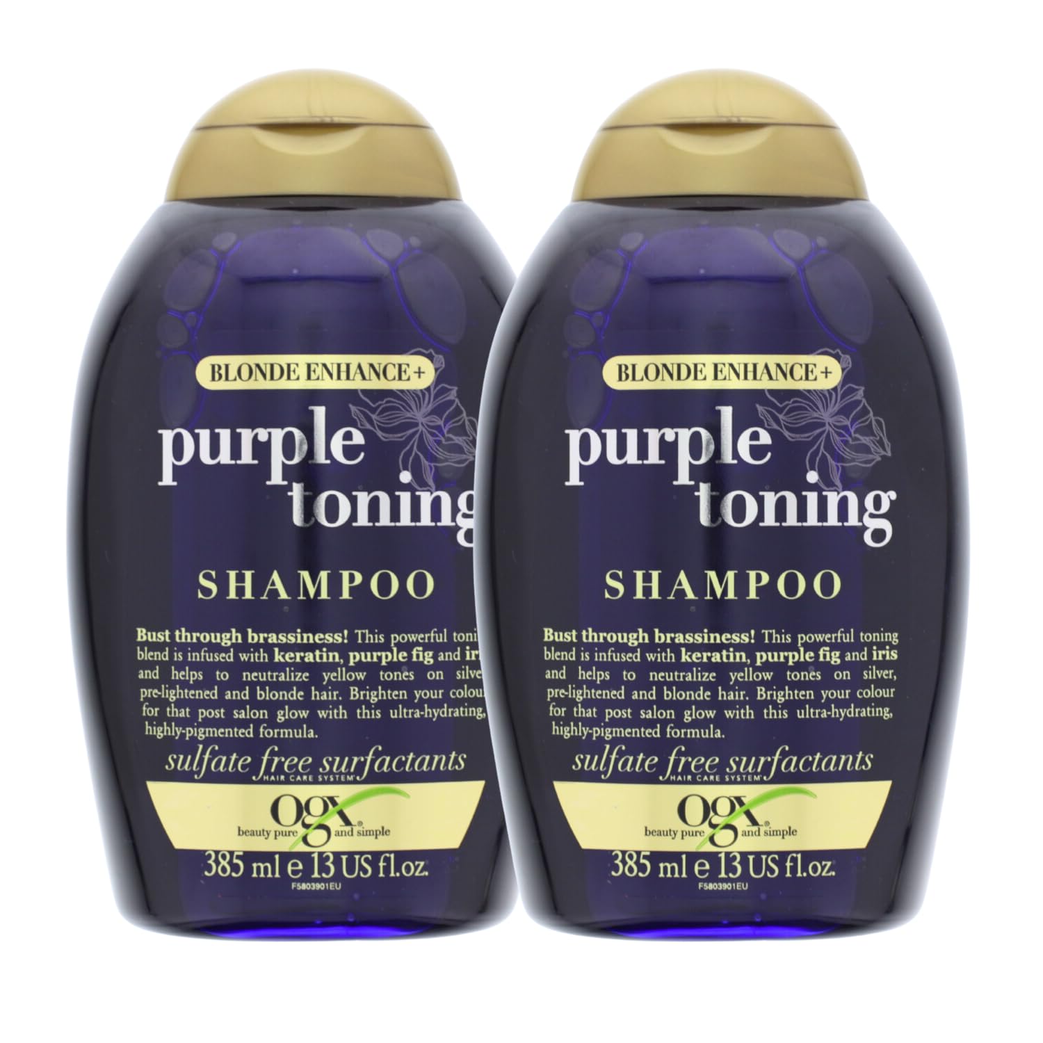 Шампунь OGX Blonde Enhance Purple Toning Anti Yellow Tint Silver 385 мл Упаковка 2, фото №1