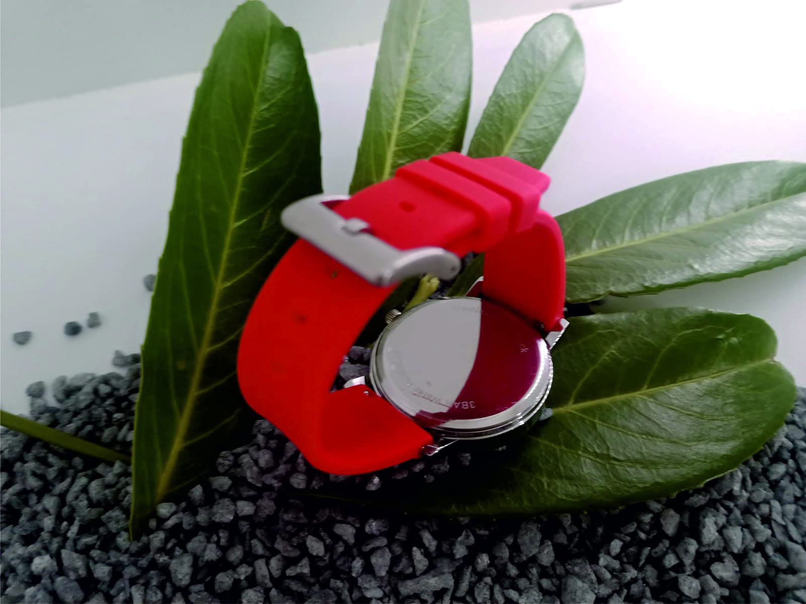 Годинник memories Персоналізований Подарунок 40 мм Силіконовий Ремінець срібний, фото №5