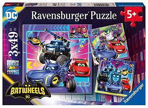 Дитячий пазл Ravensburger Batwheels 12001056 3 x 49 елементів від 5 років - Фото 1