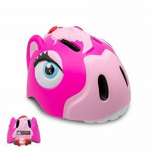 Велосипедный шлем Crazy Safety 3D Animalier Лёгкий И Регулируемый 49-55 см (Розовая Лошадь) - Фото 1
