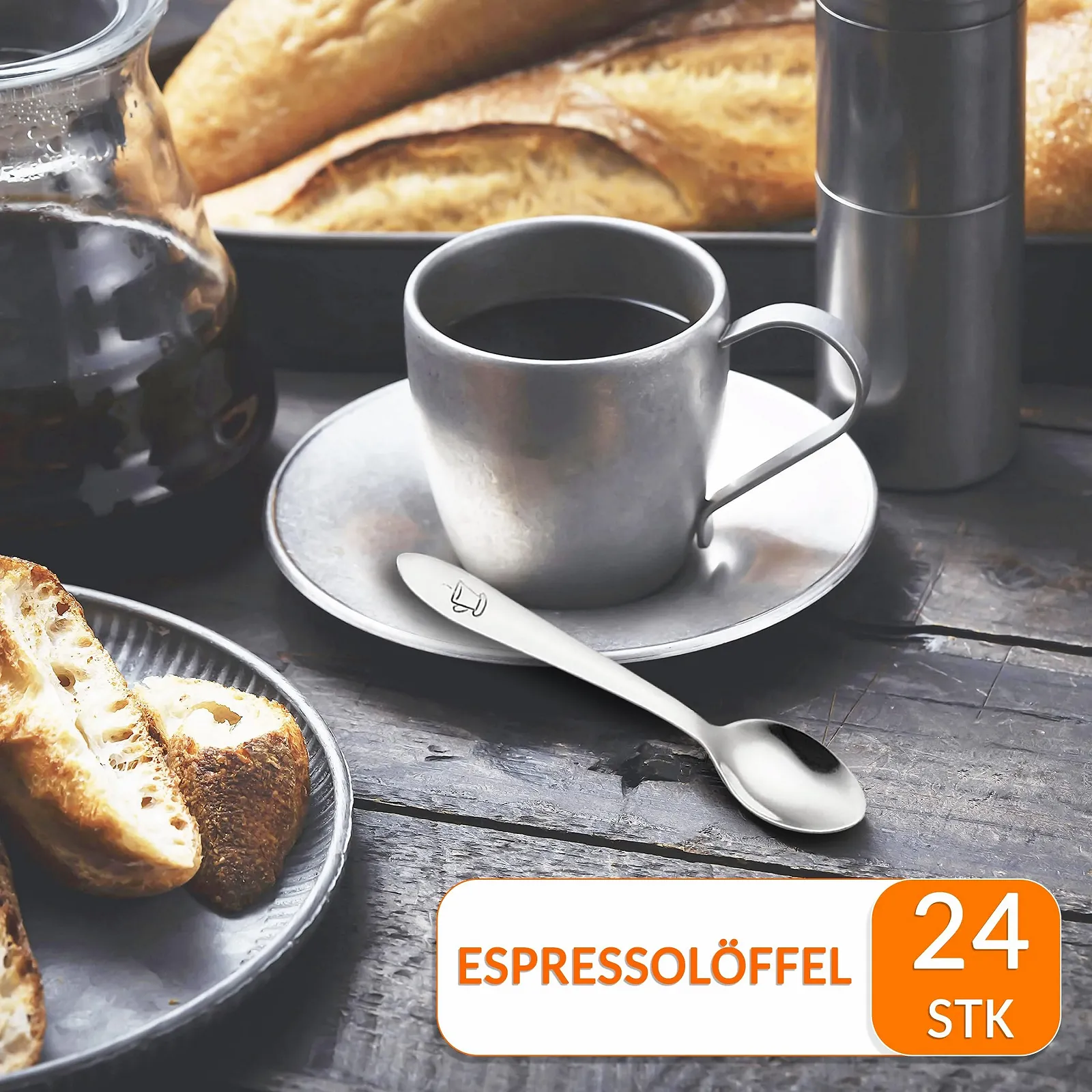 Ложки для еспресо Маленькі з нержавіючої сталі 24 штуки 10 см, фото №2
