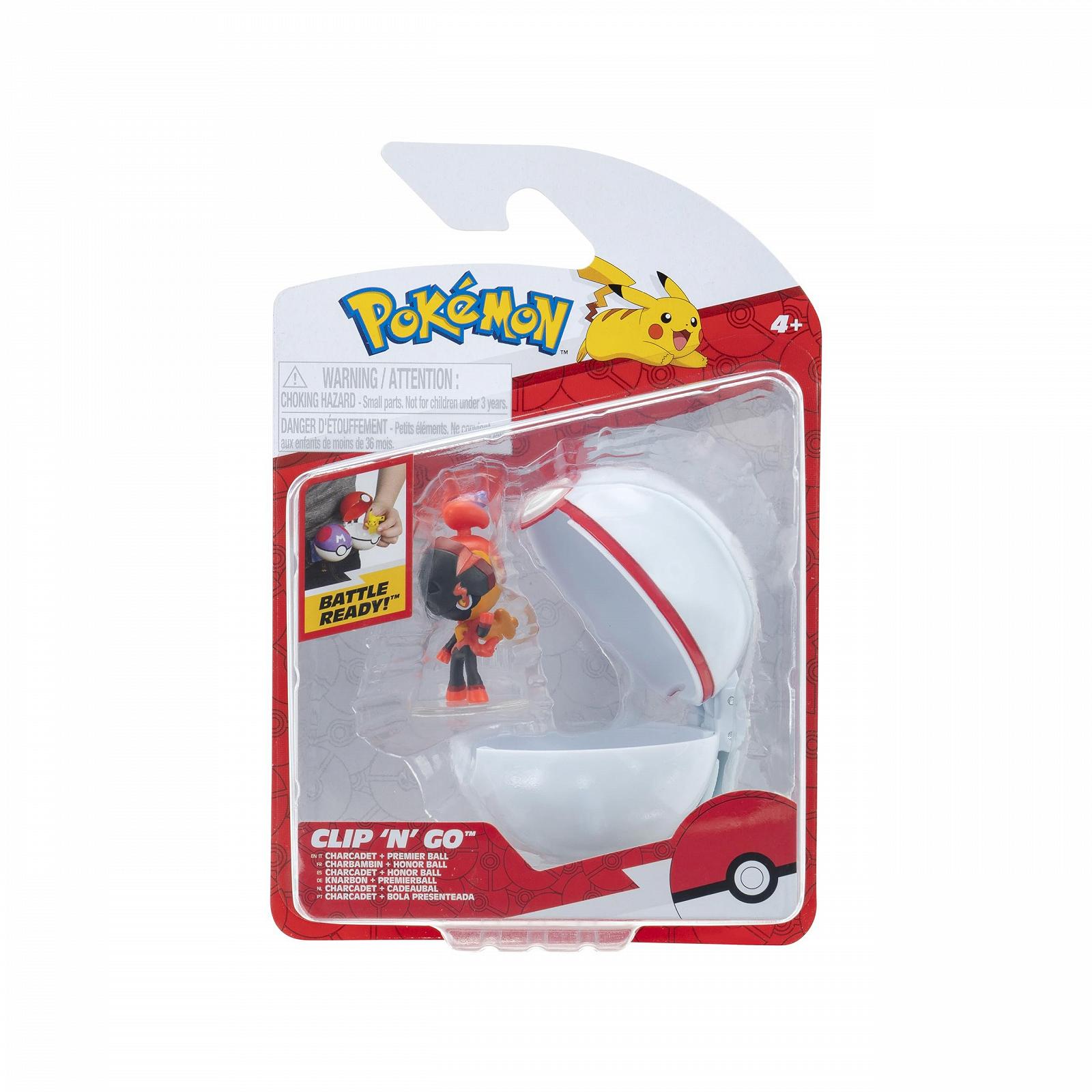 Фигурки Pokémon Clip 'N'Go Aron, Charcadet, Blitzle, Cyndaquil, Sprigatito, Tentacool, фото №3