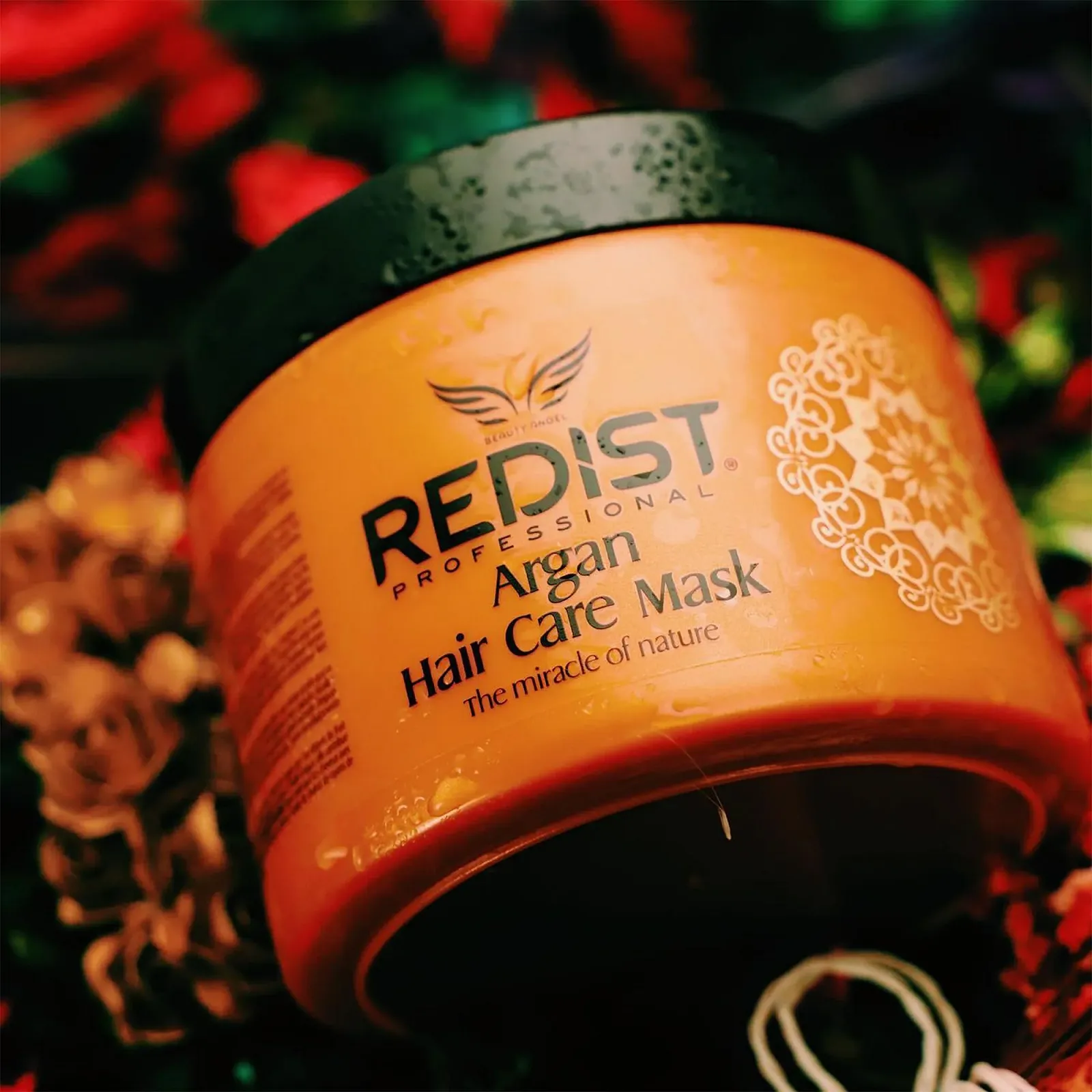 Маска для волос Redist Argan Hair Care 500 мл с Аргановым маслом для Поврежденных Сухих Волос Крем с Блеском, фото №3