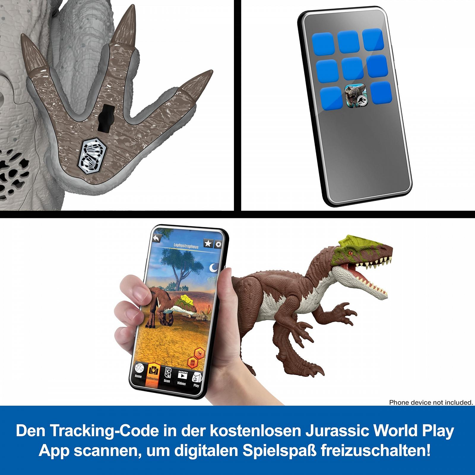 Фігурка Mattel Jurassic World Maiasaura Wild Roar Атака та рик JGC82, фото №3