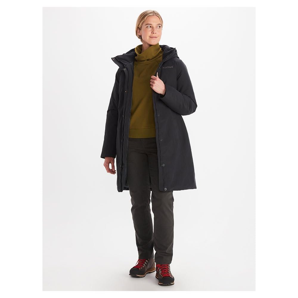 Пальто Marmot Wm's Chelsea, Легкая пуховая куртка, водонепроницаемая пуховая парка, теплое зимнее пальто, непромокаемая зимняя куртка, ветрозащитная функциональная куртка, куртка для активного отдыха с капюшоном, фото №2