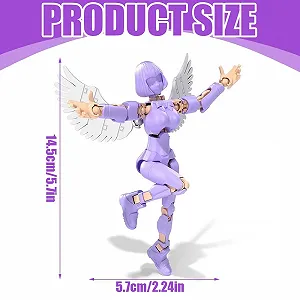 Екшн-фігурка JAWUZ Hiros 13 Magic Girl шарнірна з 3D-друкованими крилами synthetic.ua - Фото 1