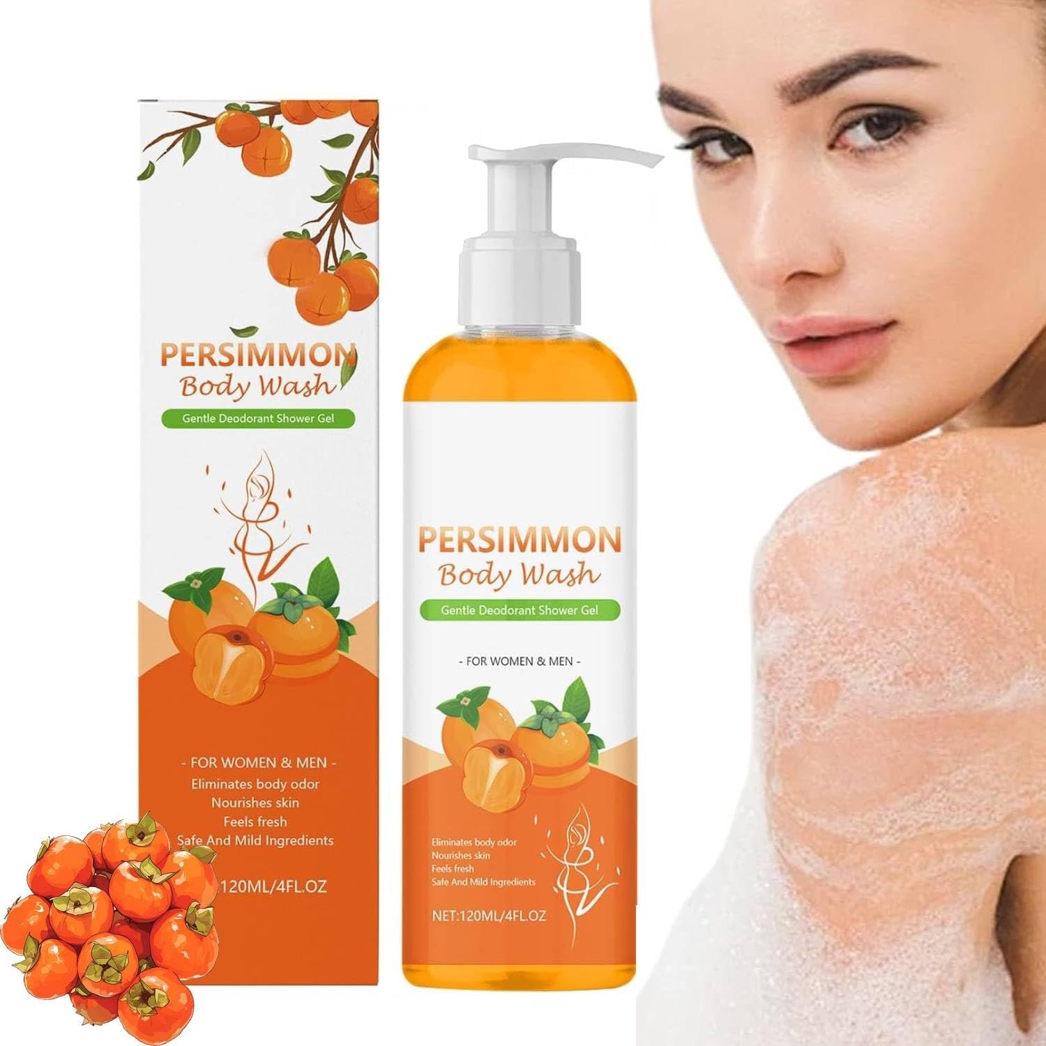 Гель для душу Kaki-Seife освіжаючий з ароматом хурми, фото №1