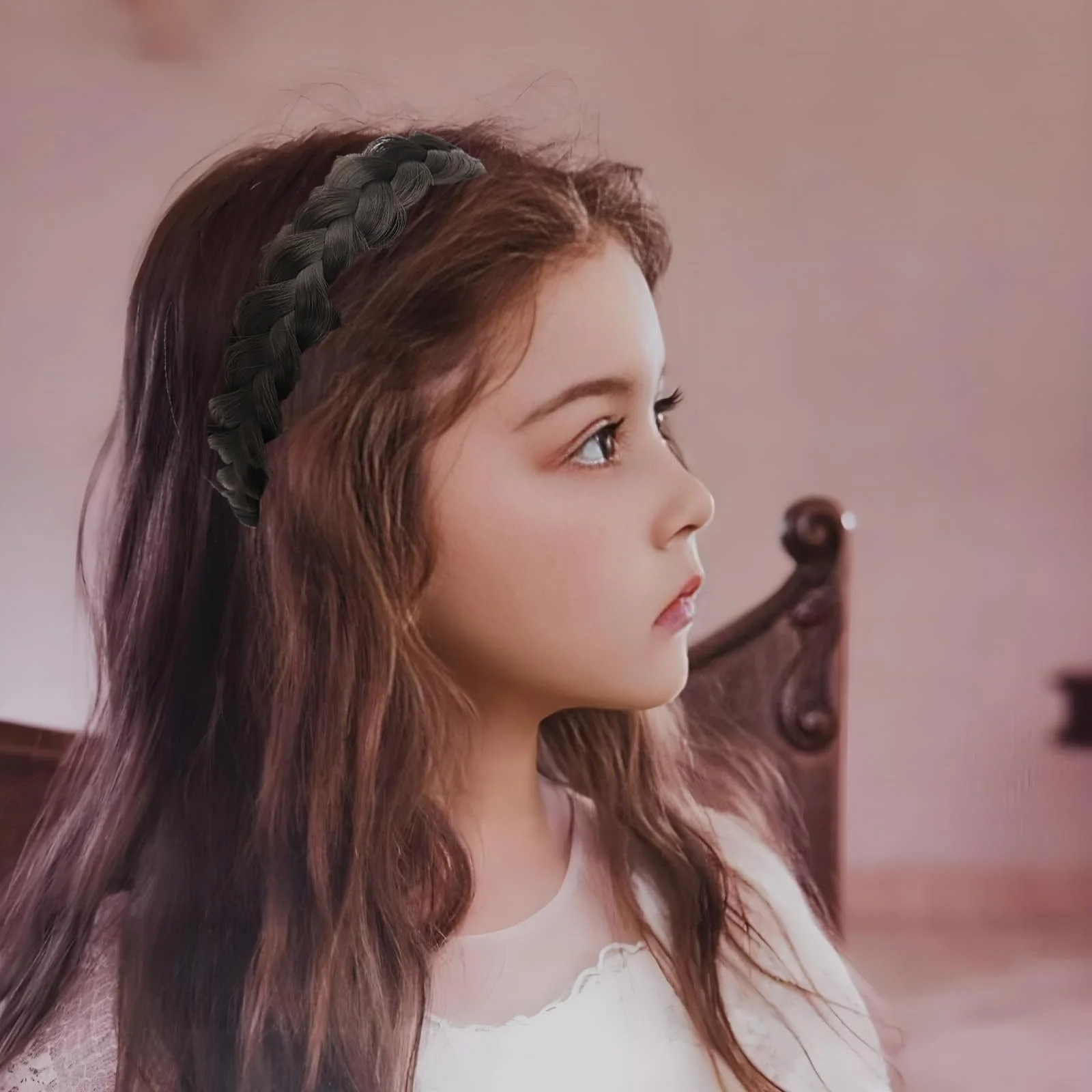 Плетеный обруч для волос, фото №3