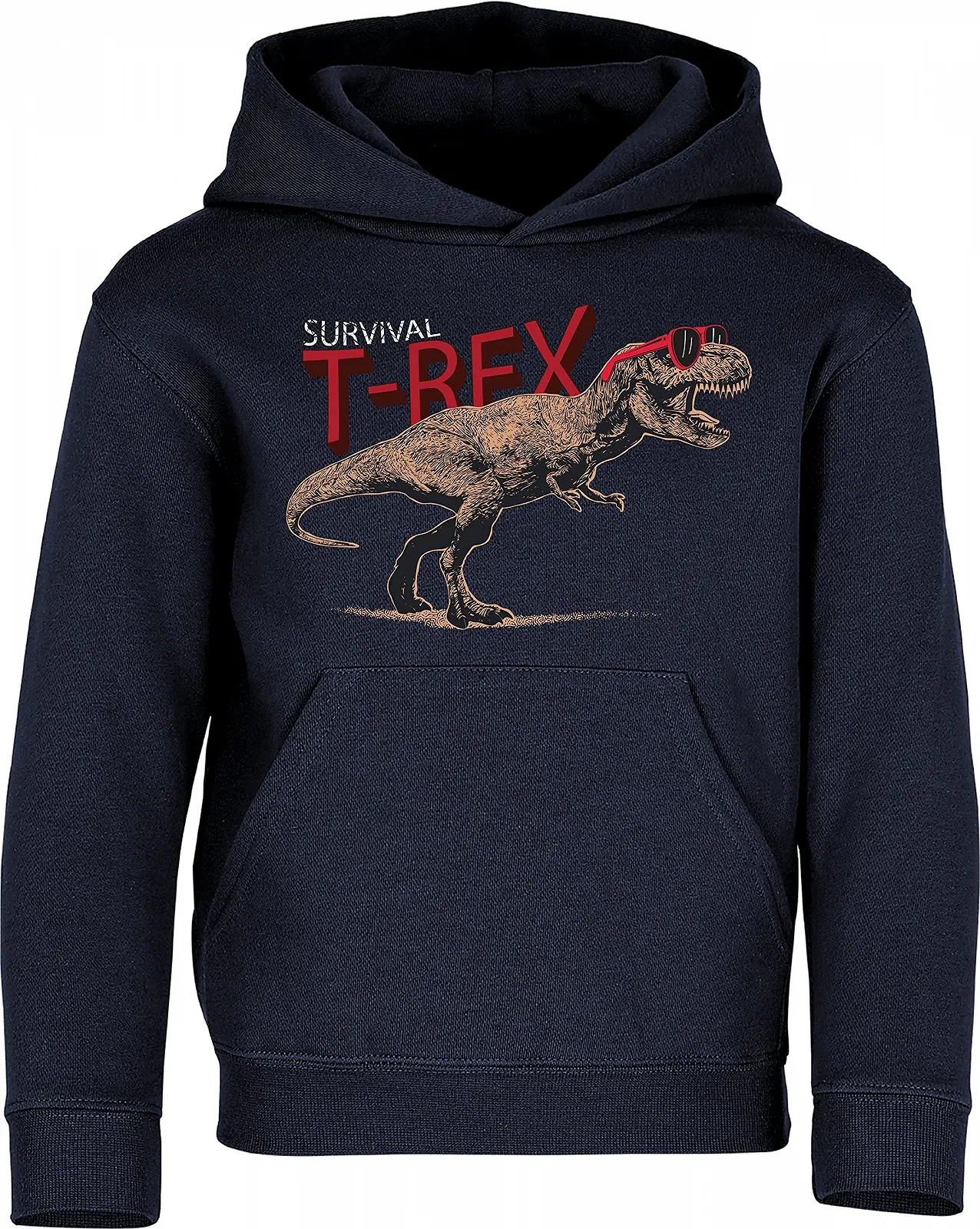 Детский джемпер Baddery Толстовка с капюшоном для мальчиков Survival T-Rex Dinosaur, фото №1