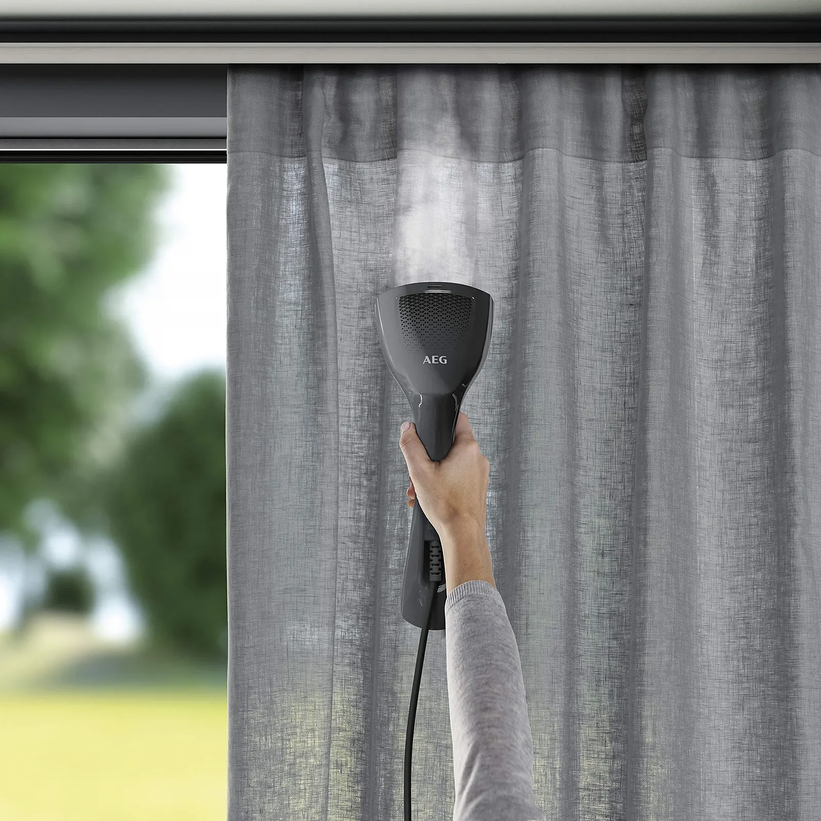 Вертикальний відпарювач AEG HS6-1-2EG Сірий / Білий, фото №5