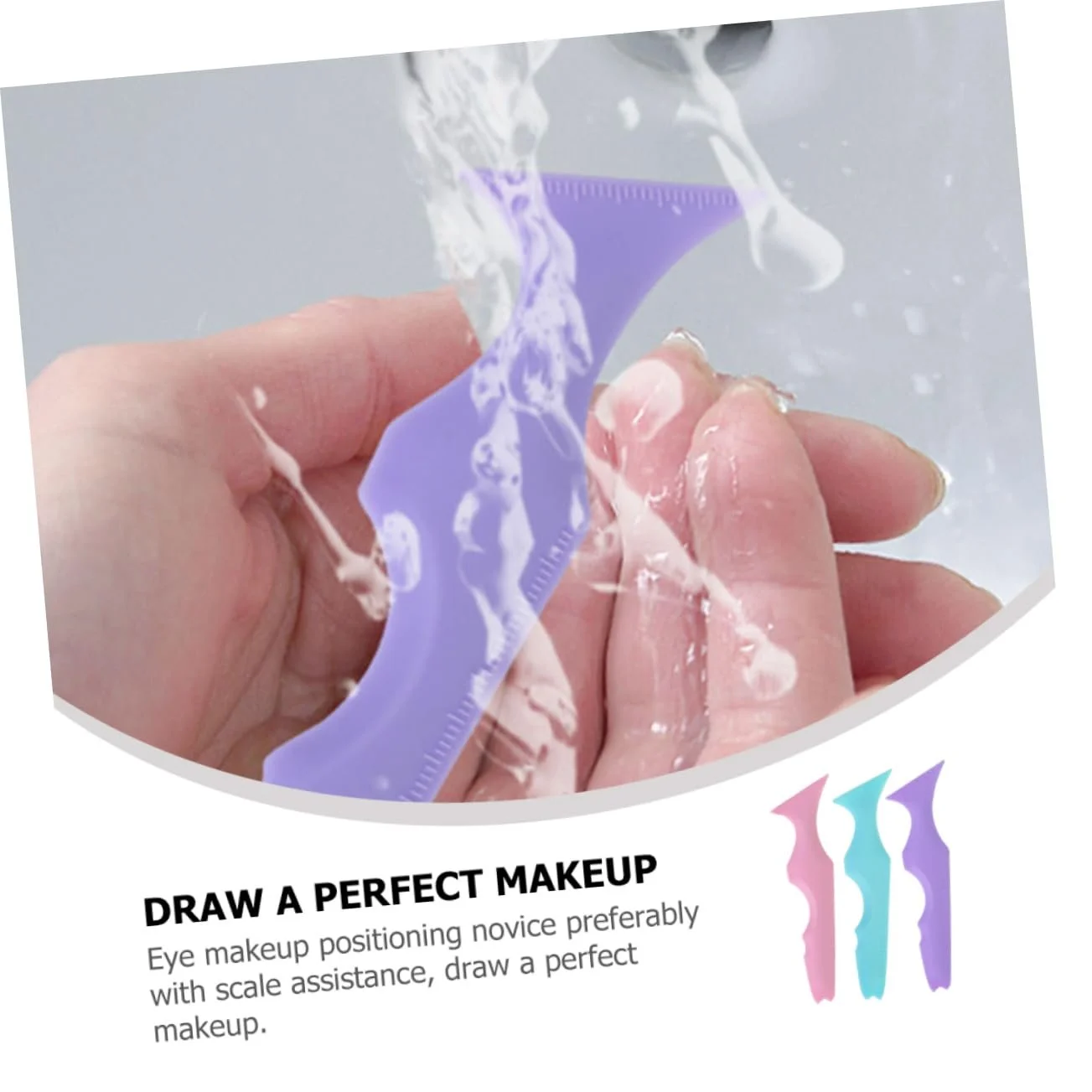 Трафарет для брів MAGICLULU Силіконовий Набір 3 шт., фото №5