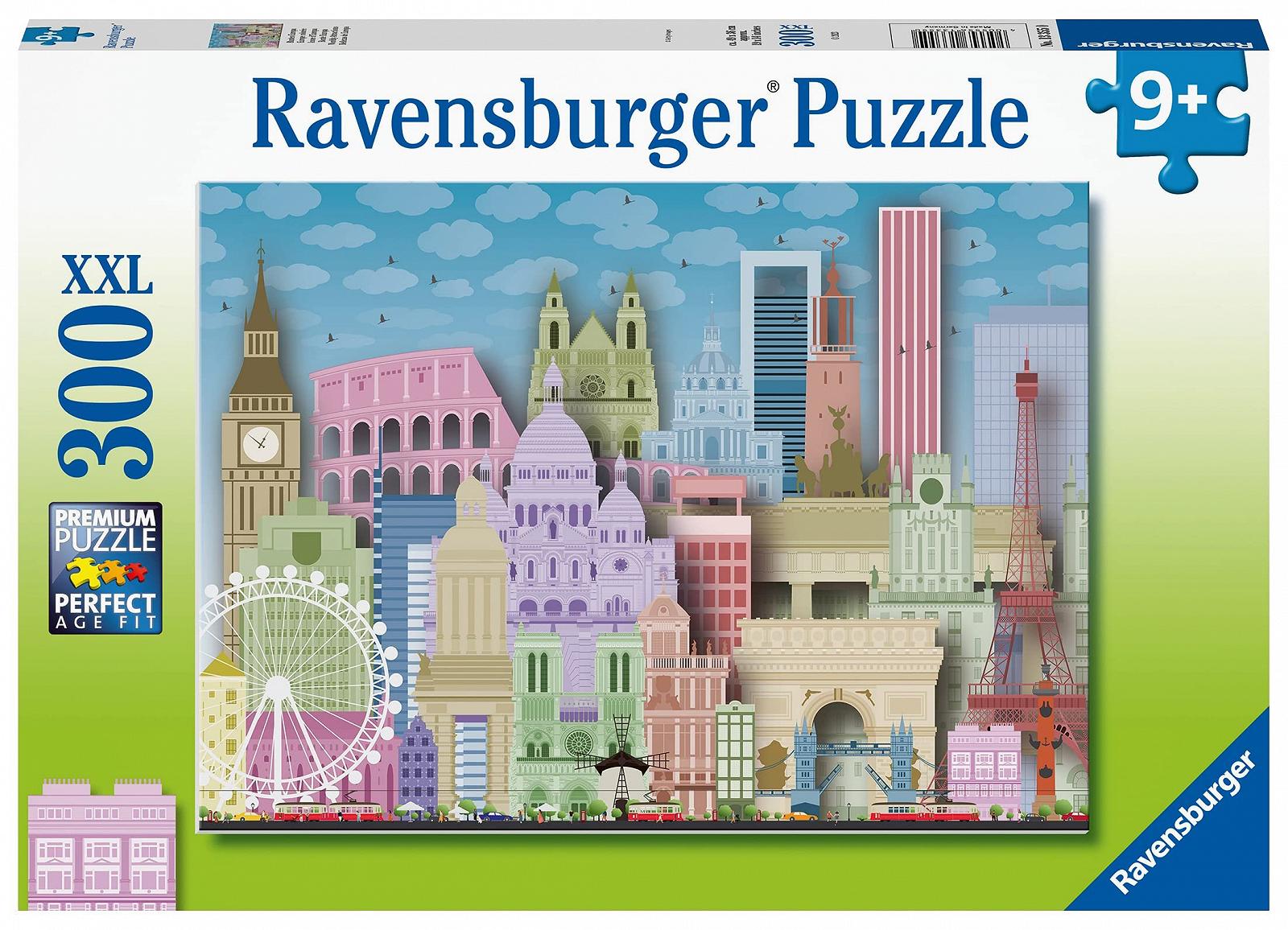 Детские пазлы Ravensburger 13355 Colourful Europe XXL 300 элементов, фото №1