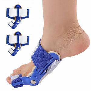 Шина для корекції Hallux Valgus (2 шт.) Регульований роздільник для пальців Синій - Фото 1