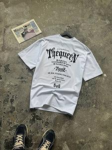 Футболка оверсайз біла Tggz 666 - Фото 1