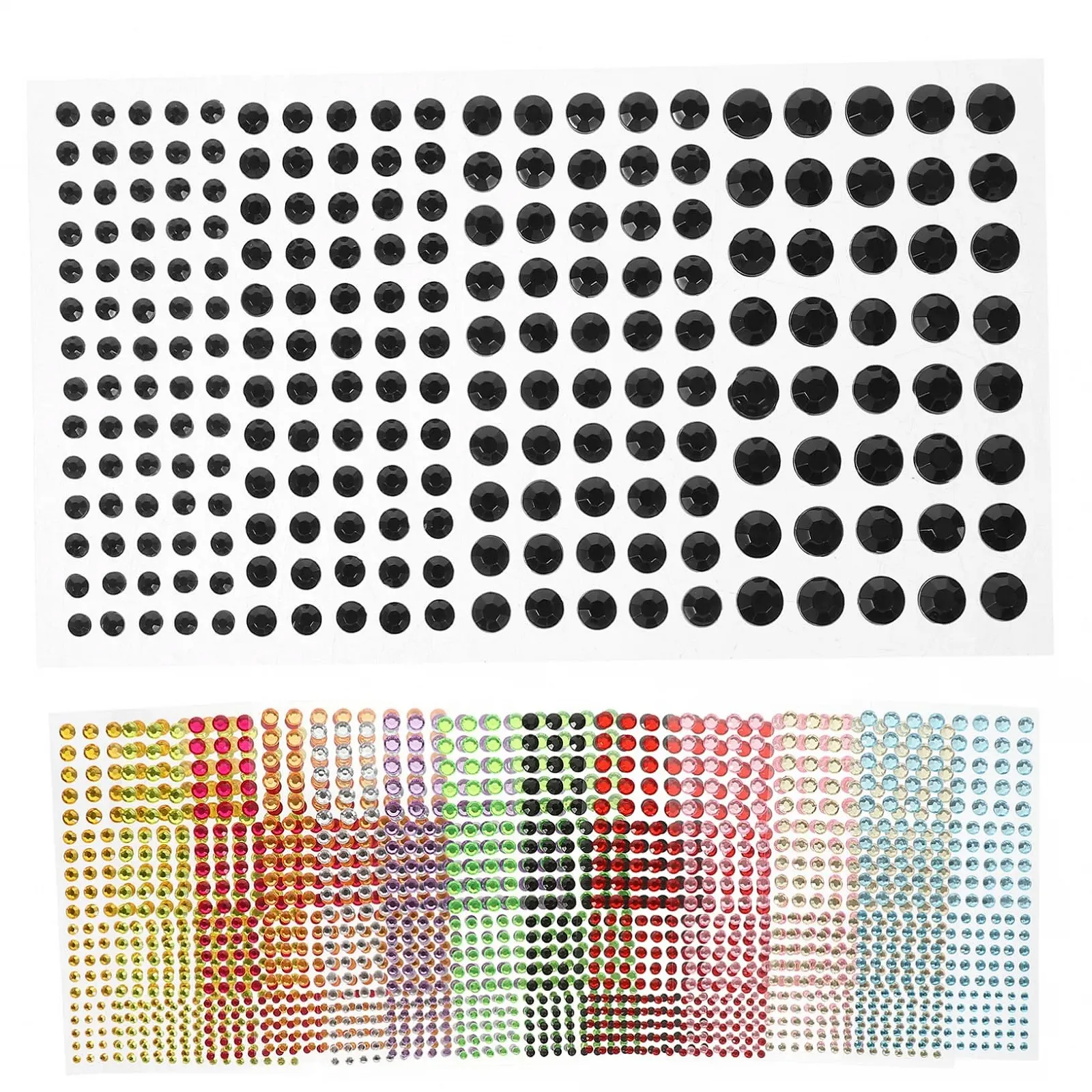 Стразы FOMIYES самоклеящиеся, 12 листов, для макияжа лица, наклейки для глаз, лба и украшения тела, фото №1