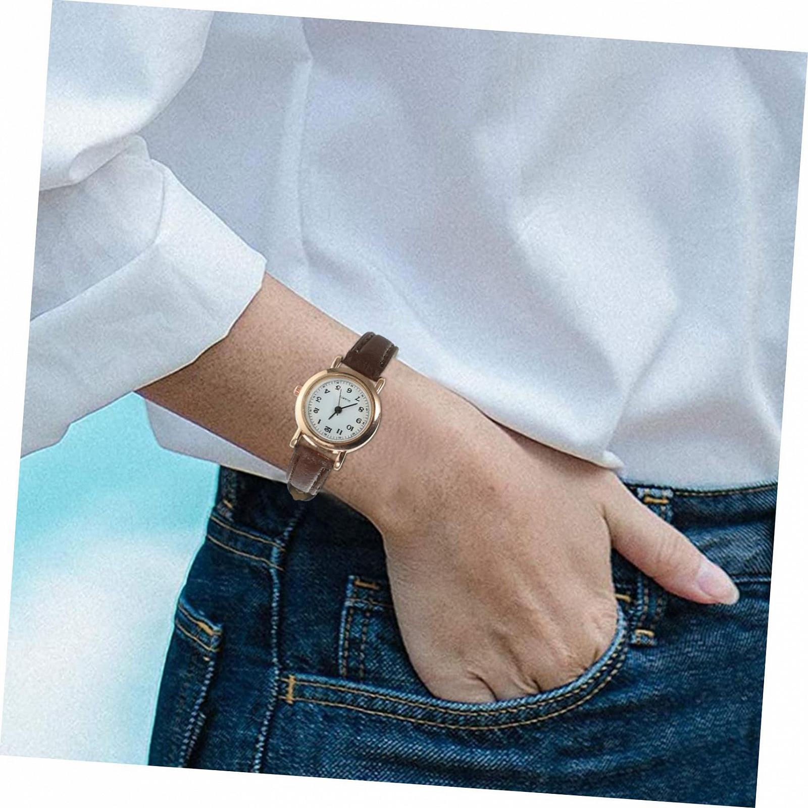 Женские Часы Healvian с Кожаным Ремешком Цифровые Коричневый / Белый, фото №8 Женские Часы Healvian с Кожаным Ремешком Цифровые Коричневый / Белый, фото №8