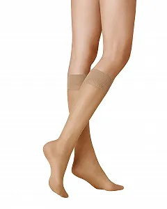 Жіночі шкарпетки до коліна KUNERT Chinchillan Run Stop 20 Denier - Фото 1