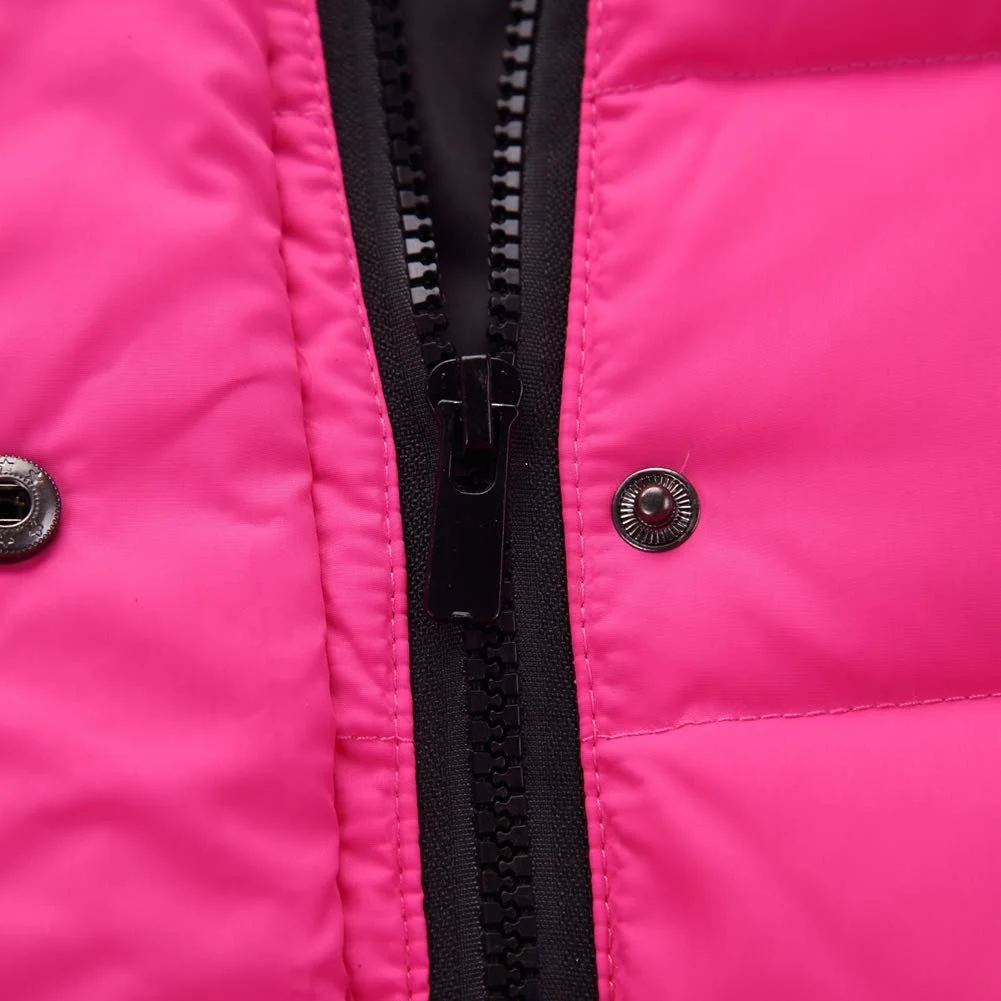 Пуховик Amropi для дівчат з хутряним капюшоном, фото №6