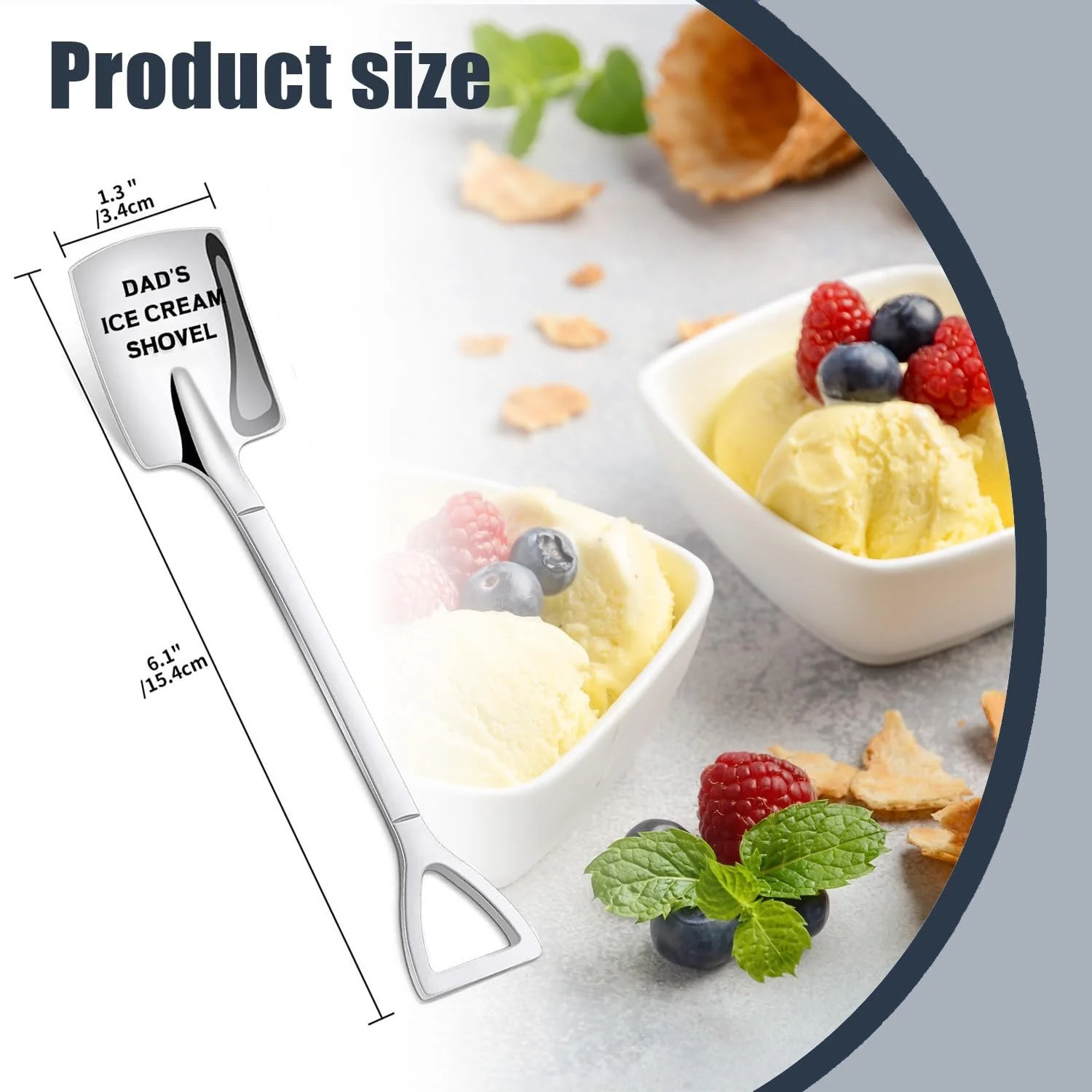 Ложка для морозива для тата, Набір 2 шт., фото №3