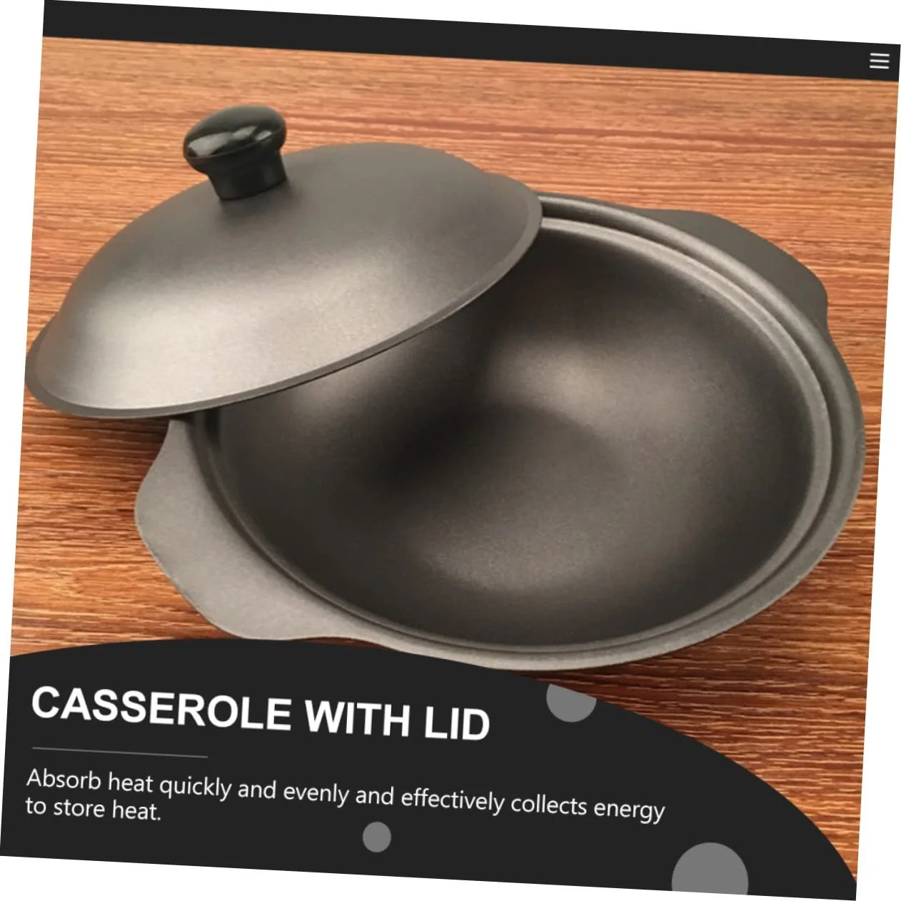 Кастрюля Gatuida малая чугунная с крышкой жаропрочная для риса и тушения, фото №5 Кастрюля Gatuida малая чугунная с крышкой жаропрочная для риса и тушения, фото №5