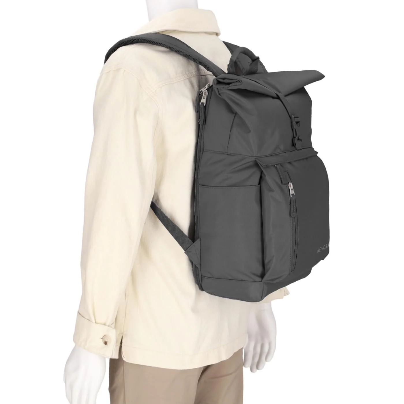 Рюкзак Whitney Modern Daypack Roll-Up для ноутбука до 17" чорний, фото №8 Рюкзак Whitney Modern Daypack Roll-Up для ноутбука до 17" чорний, фото №8