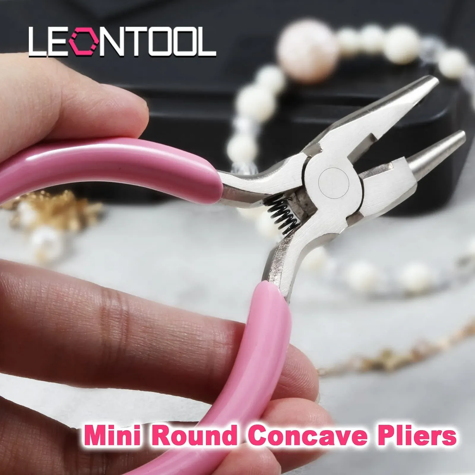 Круглогубцы LEONTOOL Concave Round Needle Nose для проволоки, колец, петель, сгибания проволоки, изготовления ювелирных изделий с кусачками и розовой ручкой из ПВХ для хобби и DIY проектов, фото №5 Круглогубцы LEONTOOL Concave Round Needle Nose для проволоки, колец, петель, сгибания проволоки, изготовления ювелирных изделий с кусачками и розовой ручкой из ПВХ для хобби и DIY проектов, фото №5