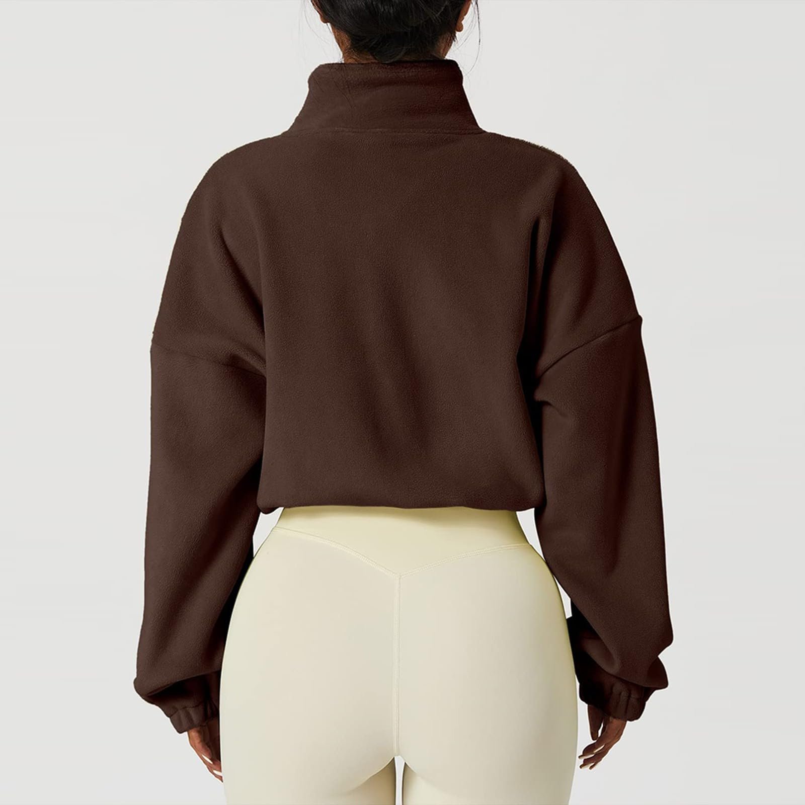 Женская куртка Цветочный узор Кожаная куртка-пальто Женская куртка со стоячим воротником Элегантная куртка на подкладке Переходная куртка с эластичным комфортом для походов, фото №3