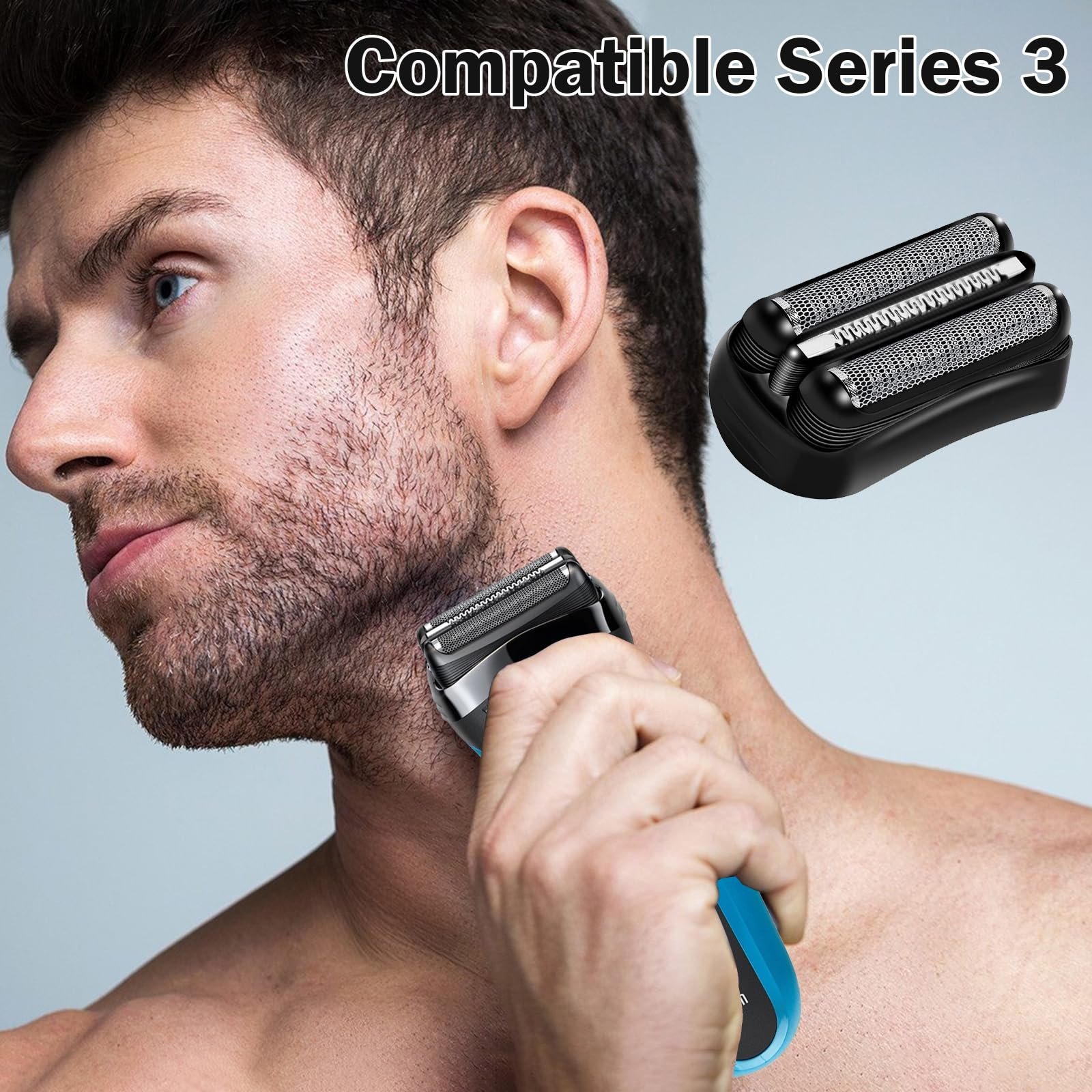 Бритвенная головка Braun Series 3 21B Сменная для электробритвы, фото №4 Бритвенная головка Braun Series 3 21B Сменная для электробритвы, фото №4