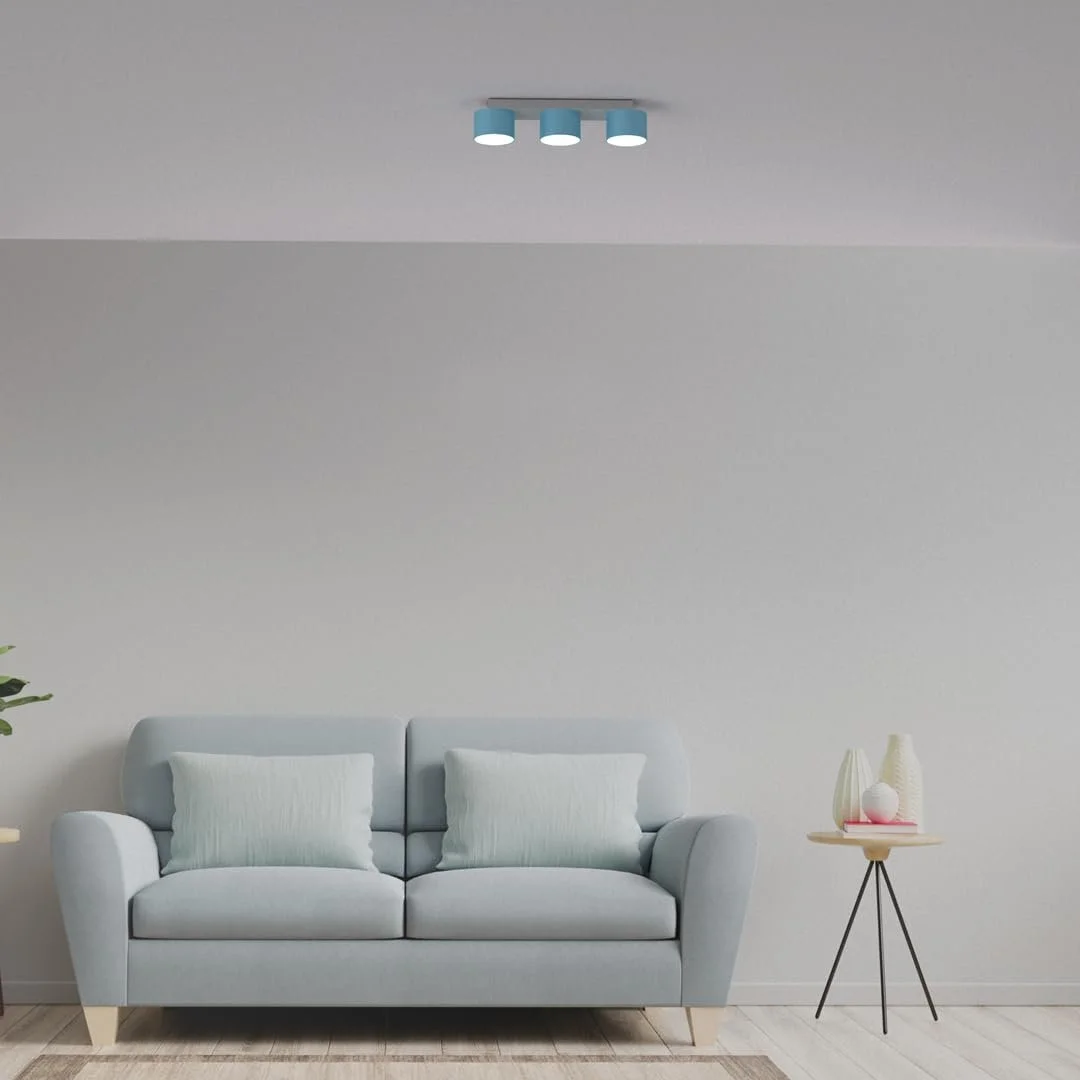 Світильник стельовий Eko-Light Milagro DIXIE 3xGX53 Blau/Weiß, фото №7