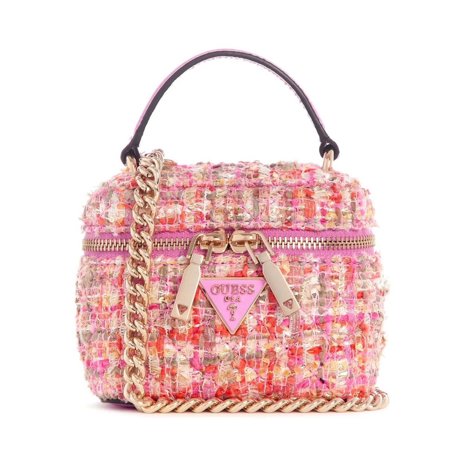 Сумка GUESS Mini Borsa a mano Spark Cannister Фуксія Multi, фото №1