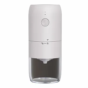 Электрическая кофемолка Zoegneer Automatic Electric Coarseness Portable для эспрессо, белая - Фото 1