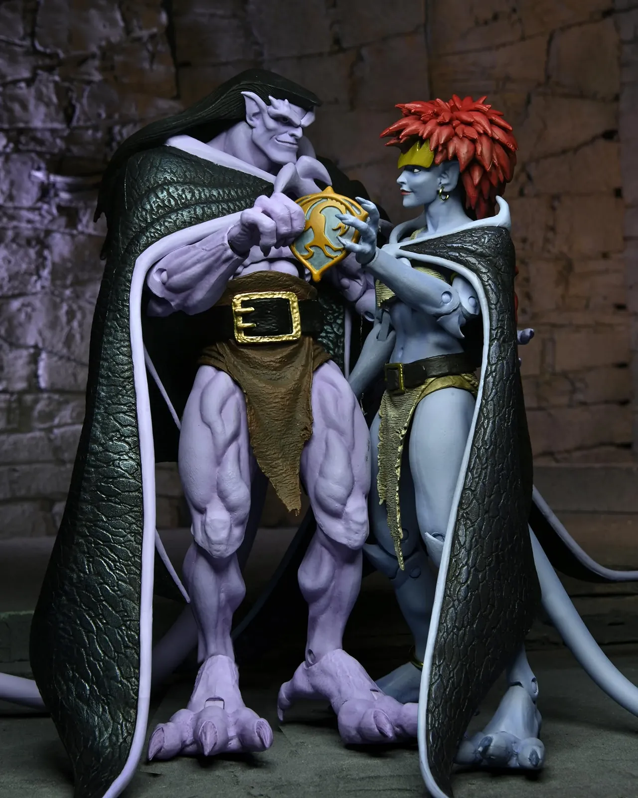 Набір ігрових фігурок NECA Gargoyles Vows Ultimate 7" Голіаф та Демона 2 шт, фото №5