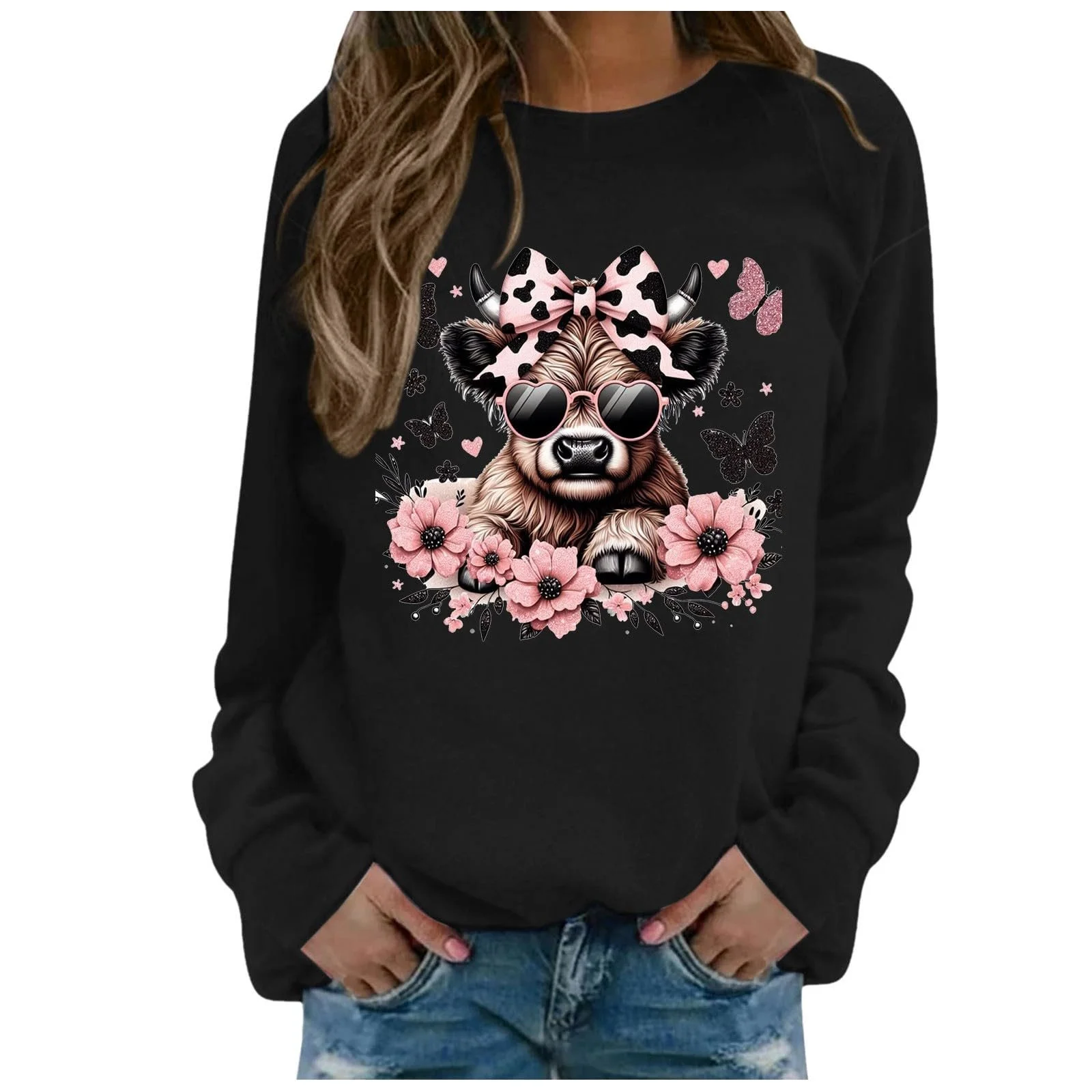 Жіночий Світшот З круглим вирізом, фото №1