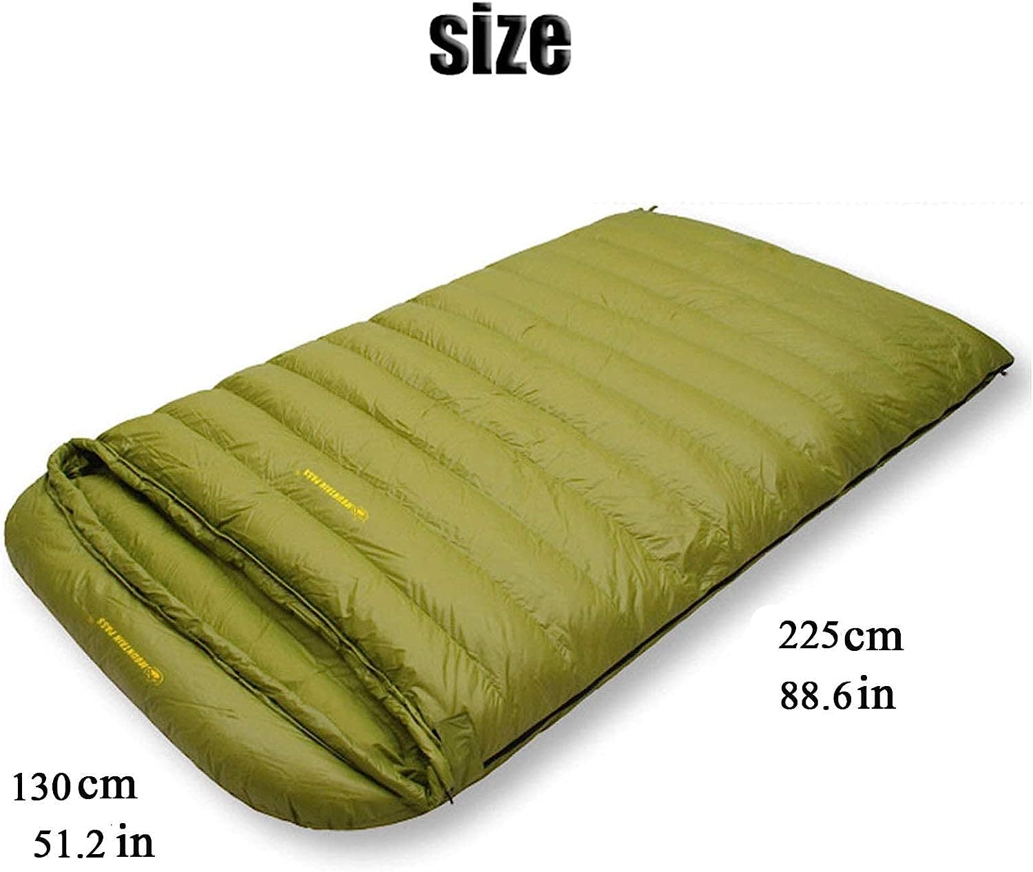 Спальний мішок MYVVKIA Outdoor Гусячий пух для дорослих ультралегкий подвоєний зимовий 1000 г, фото №6