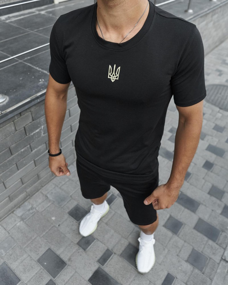Футболка тризуб чорна, фото №1