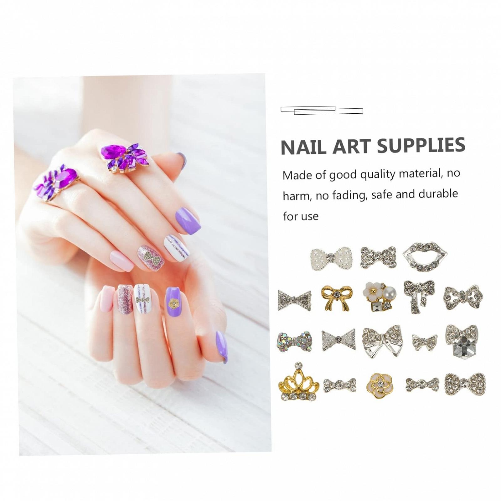 Украшения для ногтей Бабочки FRCOLOR 54шт. Элегантные украшения для маникюра, фото №4