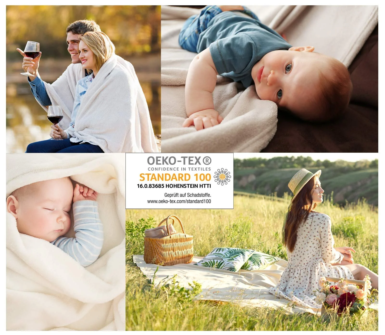 Покривало Flannel heimtexland XL 200 x 150 см Діамант Сірий антрацит, фото №5