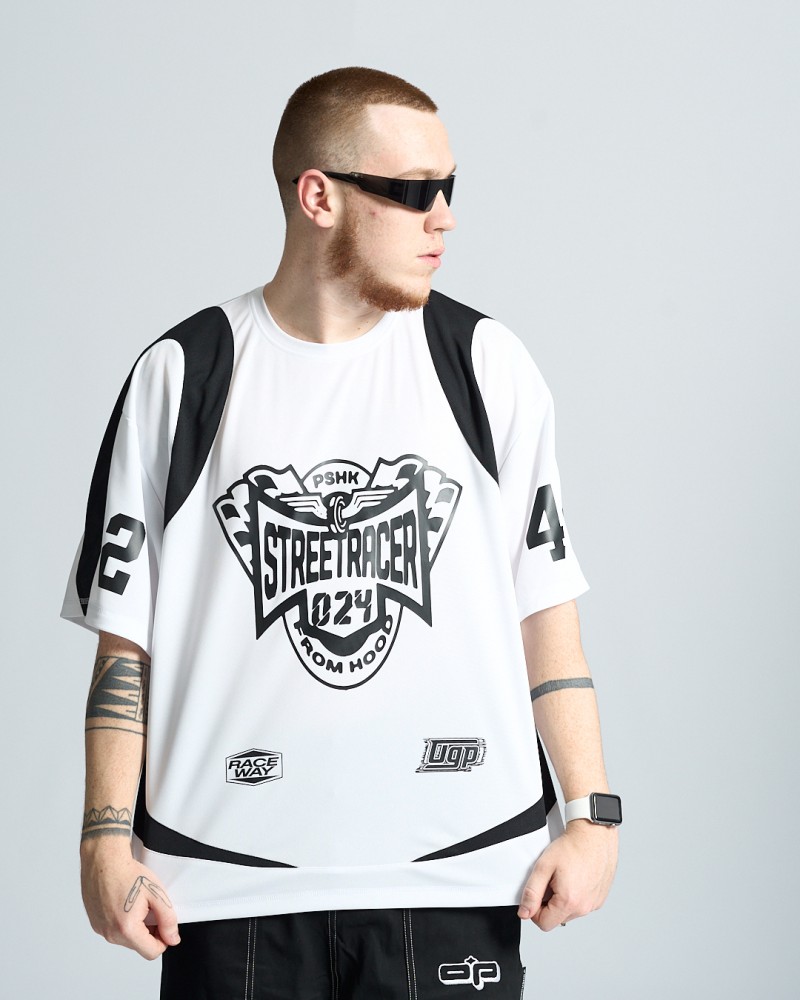 Футболка оверсайз Ogonpushka Flag біла, фото №4