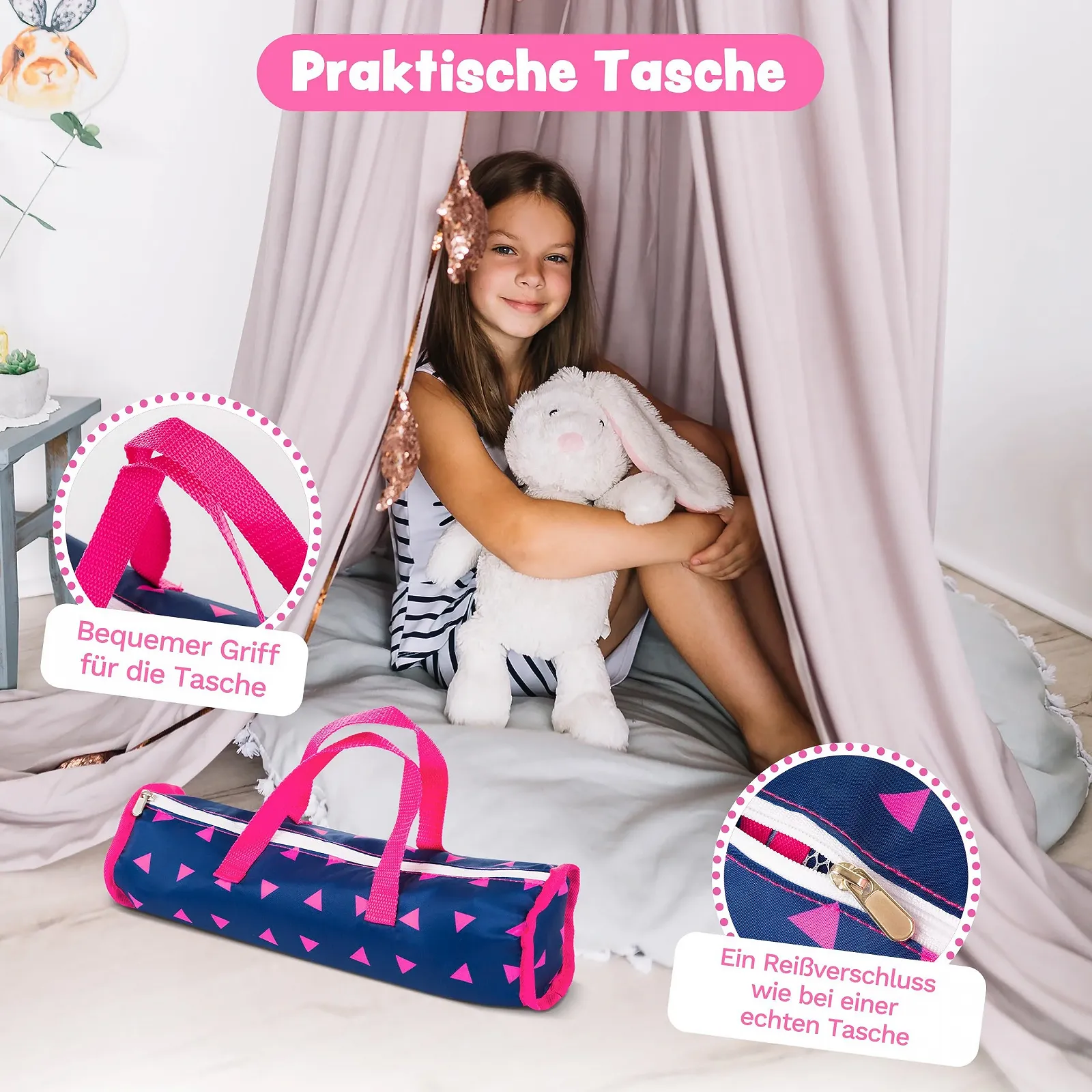 Ліжко для ляльки Kinderplay Модель KP0400T 43 см, фото №8