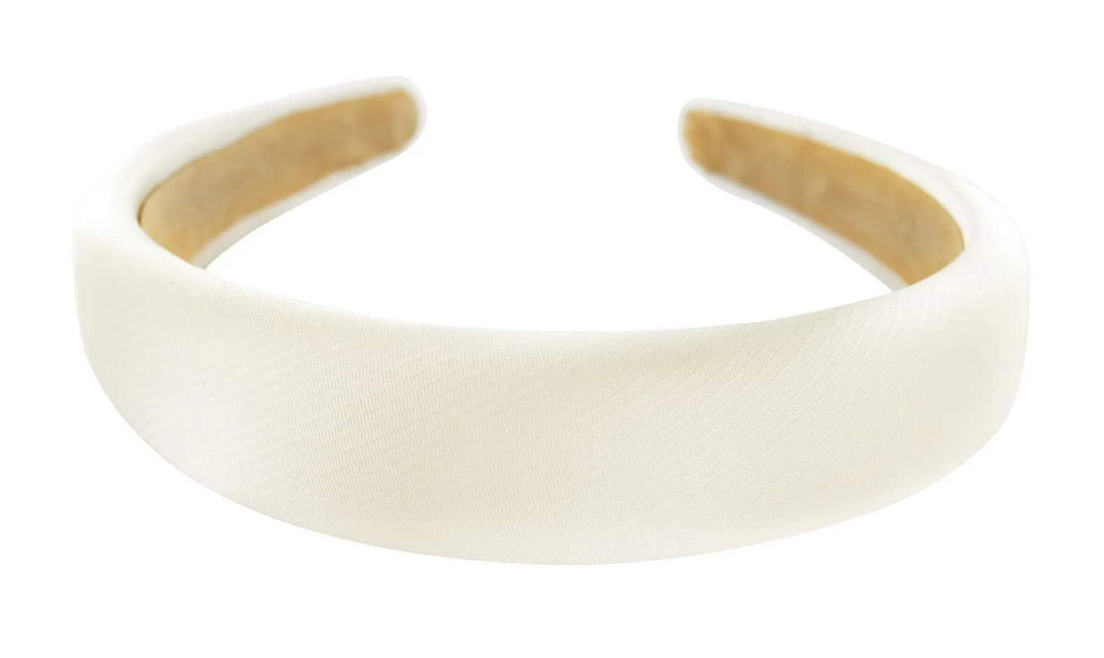 Обруч Axy HRK2B з тканини з металевим кольором Кремово-білий, фото №1 Обруч Axy HRK2B з тканини з металевим кольором Кремово-білий, фото №1