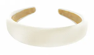 Обруч Axy HRK2B из ткани с металлическим цветом Кремово-белый - Фото 1