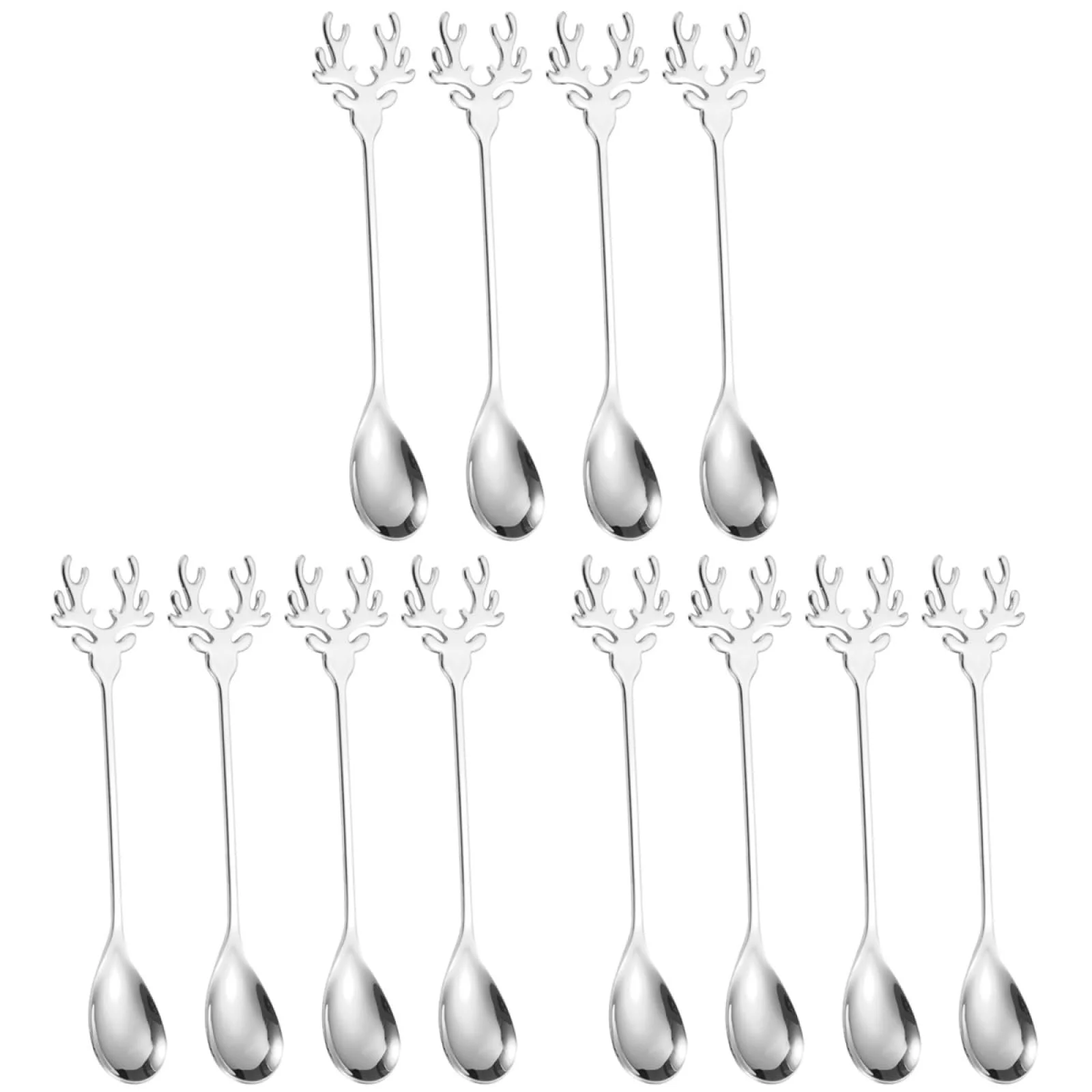 Ложка BESTonZON Олень Мультяшний 12 шт. Нержавіюча сталь, фото №1