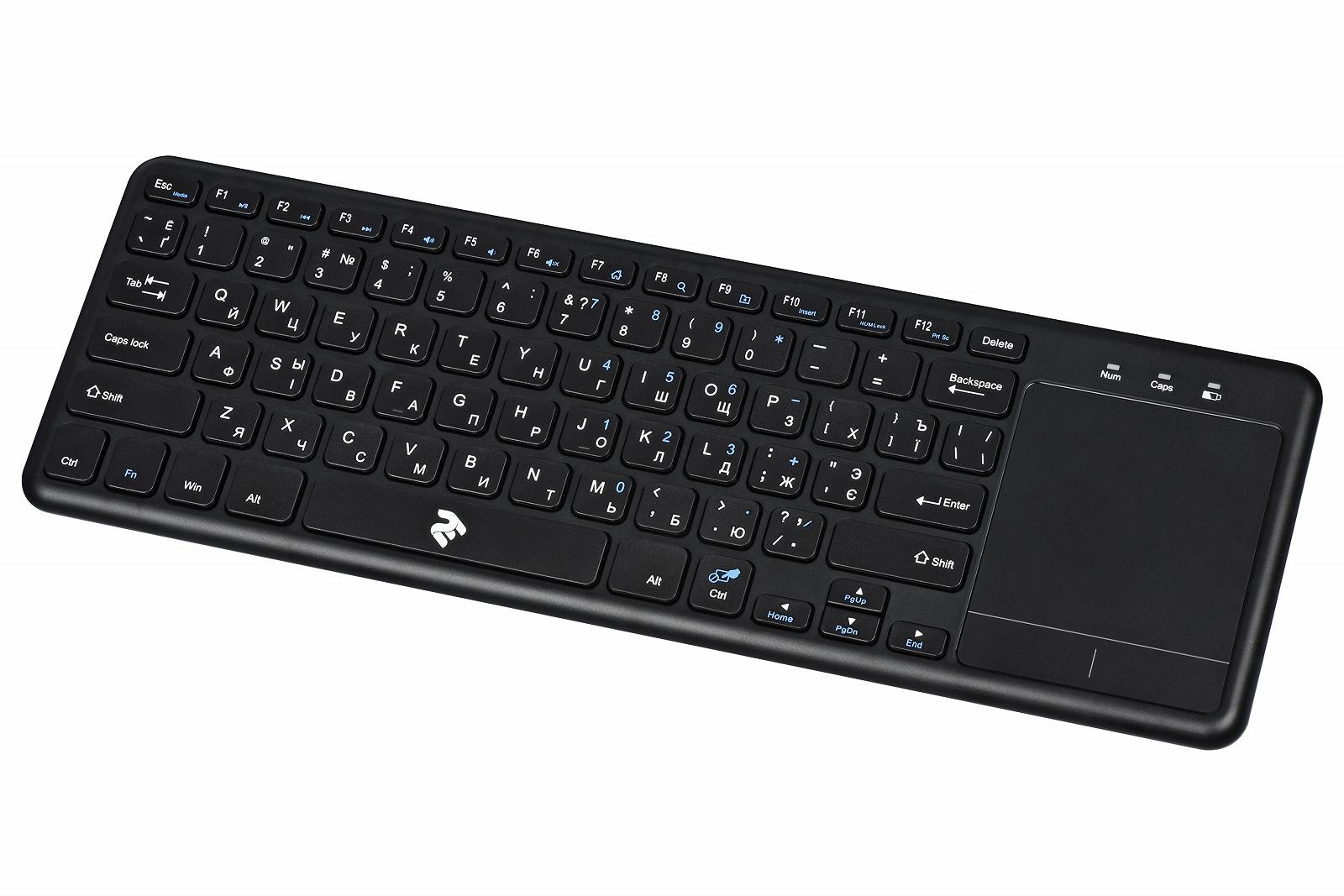 Клавіатура 2E KT100 WL Black (2E-KT100WB), фото №2
