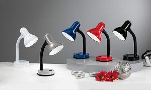 Настільна лампа EGLO Basic Сталь Пластик E27 Чорна (Комплект 2 шт.) synthetic.ua - Фото 1