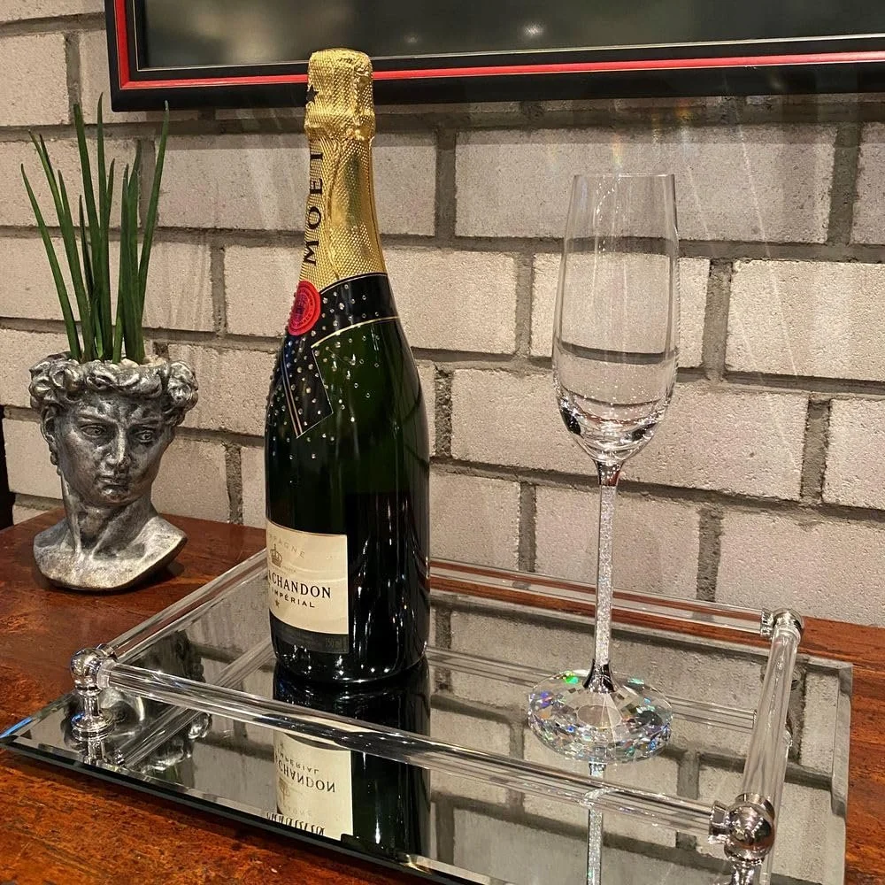 Прямоугольный Зеркальный Поднос с Элегантной Рамой, фото №4 Прямоугольный Зеркальный Поднос с Элегантной Рамой, фото №4