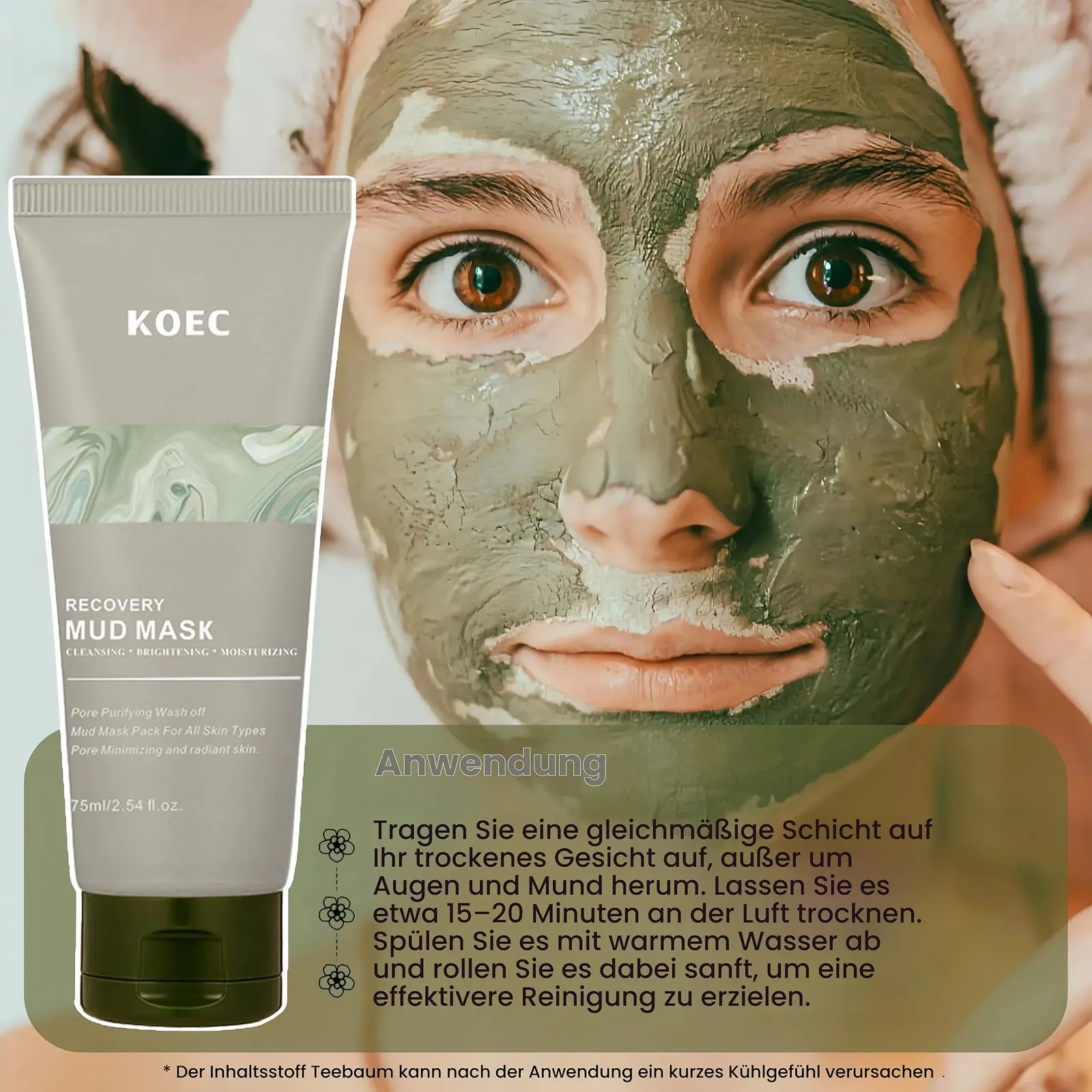Маска для обличчя Angel Silk Recovery Face Mud Mask для всіх типів шкіри, для пружності та зволоження, фото №2 Маска для обличчя Angel Silk Recovery Face Mud Mask для всіх типів шкіри, для пружності та зволоження, фото №2