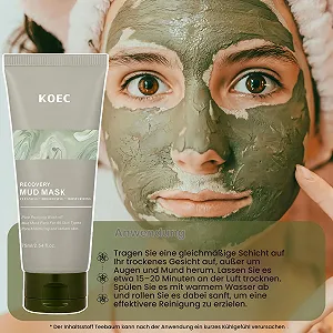 Маска для лица Angel Silk Recovery Face Mud Mask для всех типов кожи, для упругости и увлажнения, уменьшает дряблость и бледность кожи, корейский уход за кожей (1 шт, 75 мл) synthetic.ua - Фото 1