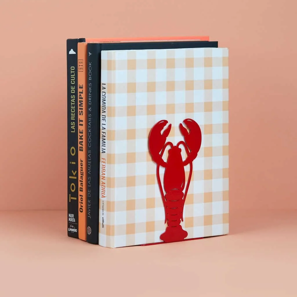 Держатель для книг Balvi Lobster В форме лобстера Металл Красный, фото №5
