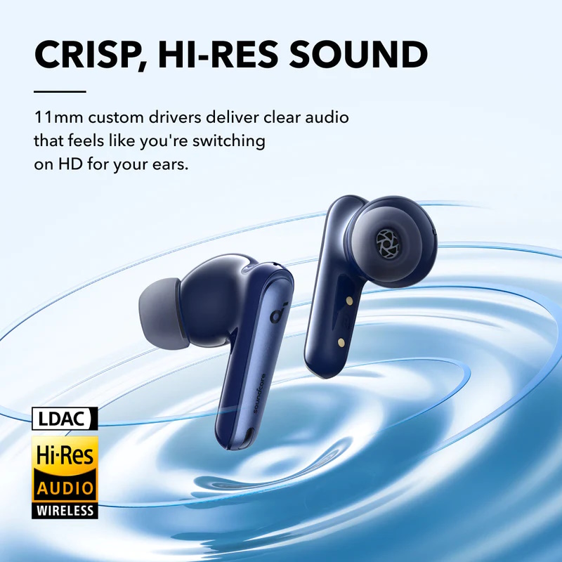 Наушники Anker Soundcore Liberty 4 NC Hi-Res Audio ANC 2.0 LDAC 50ч Blue, фото №3